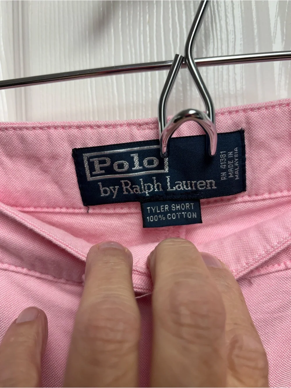 Polo Ralph Lauren Men's Pink 100% Cotton Pleated Tyler Chino Shorts Size 38
